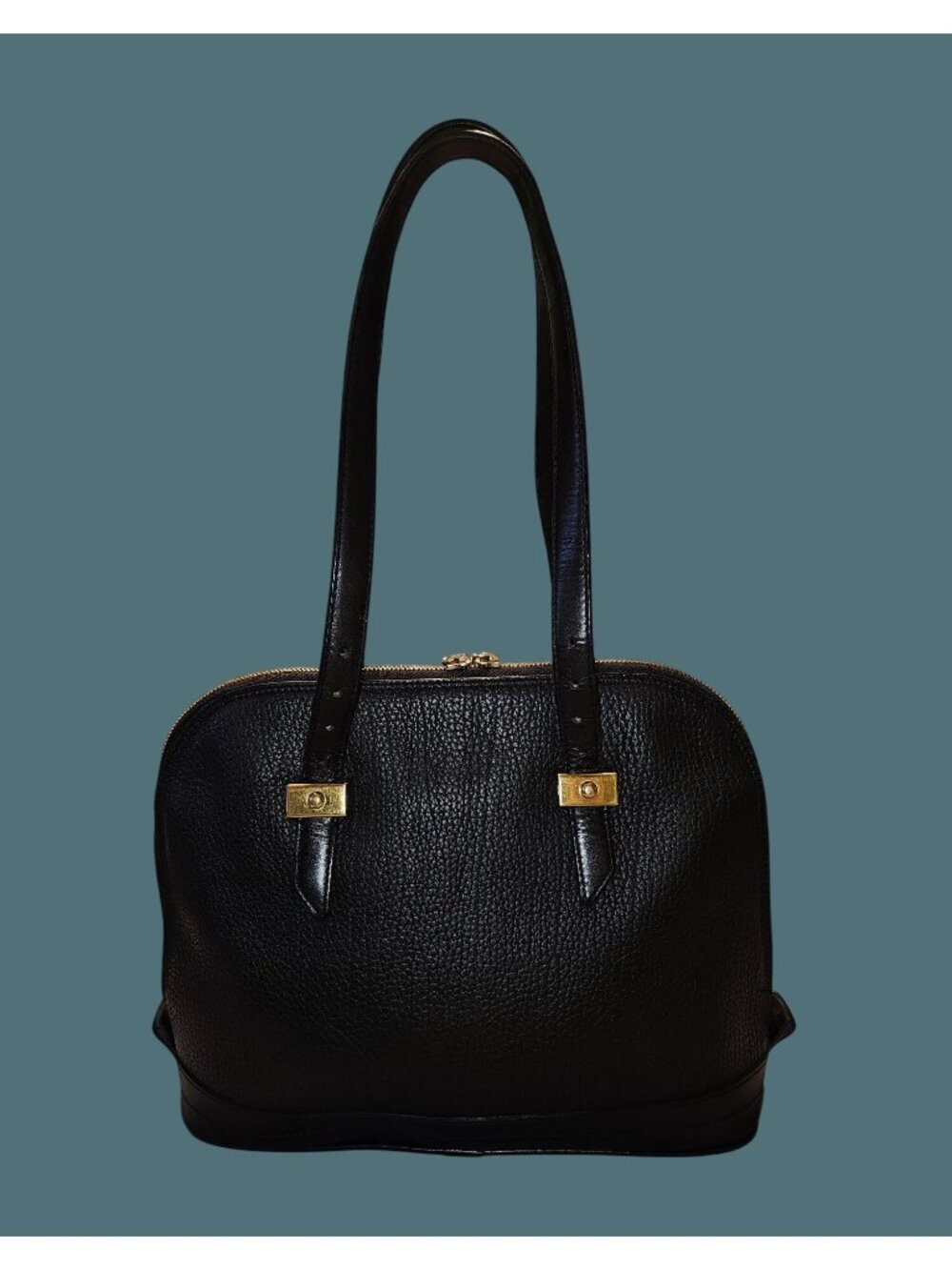 Dooney & Bourke Vtg. All Weather Leather Dome Metro Satchel Shoulder Bag - USA - Picture 3 of 16